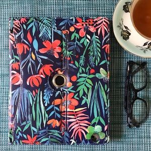 iPad 2/3/4 Multi Angle View Case-Tropical/Blue